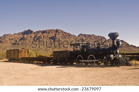 Old Western train outside Tucson, Arizona
