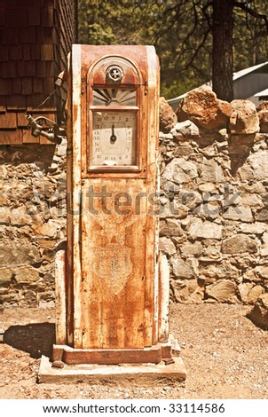 Antique Gas Pump At Empire Mine History Park In Grass Valley ... Antique Gas Pump At Empire Mine History Park In Grass Valley ...