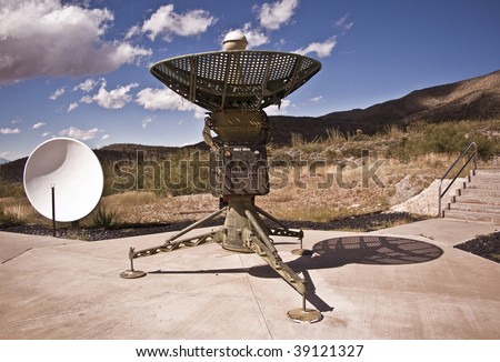 Old Satellite Dish outside the Space History Museum at Alamogordo, New Mexico