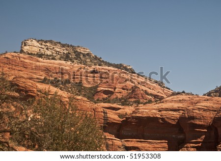 The Red Rock scenery at Palatki Cultural Site in Sedona\'s Red Rock Country in Arizona
