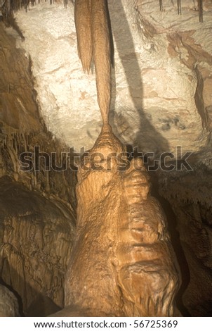 Cave Column from Lehman Cave in Great Basin National Park in Eastern Nevada
