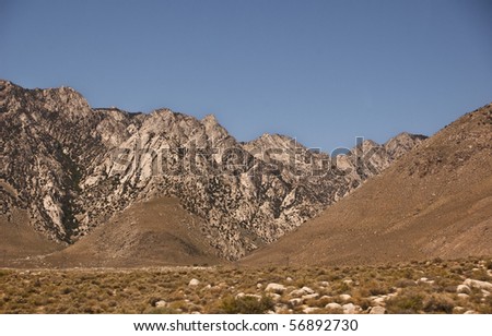 Peaks in the Eastern Sierra Nevada Mountains near Bishop, California