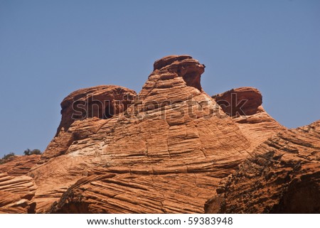 Desert rock formation from Snow Canyon State Park in Utah