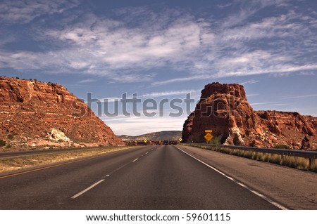New Mexico Highway 40 outside of Albuquerque