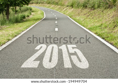 new year abstract road background