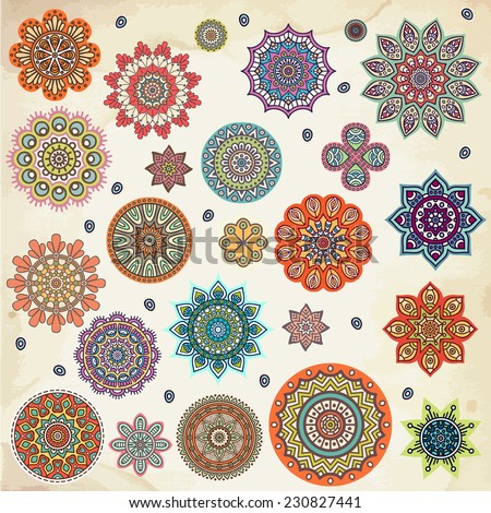 Mandalas Round Ornament Pattern Vintage decorative elements Hand drawn background Islam Arabic Indian ottoman motifs Mandalas Round Ornament Pattern Vintage decorative elements Hand drawn background Islam Arabic Indian ottoman motifs