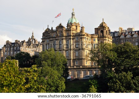 Headquarters of the Bank of Scotland, Edinburgh, Scotland, UK