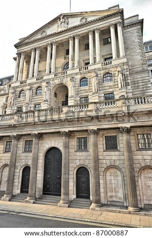Bank of England, London, England, UK, Europe, in the late afternoon