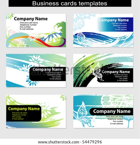 Business Cards Templates on Business Cards Templates Stock Vector 54479296   Shutterstock