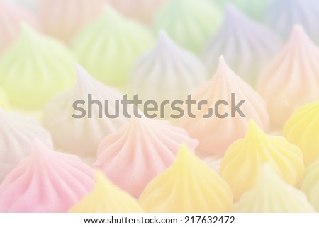 colorful candy Thai style handmade candy with pastel tones