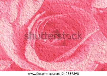 Pink rose vintage of background,vintage retro of mulbery paper texuture style ,illustrator