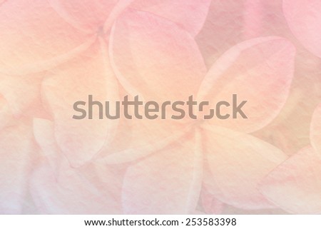 Sweet flower on mulberry paper made with pastel tones for spa