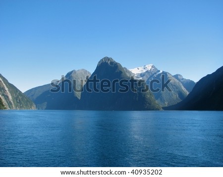 Nature reserve Fiordland.New