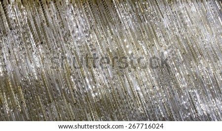 Textures created from crystal drops in a formal chandelier