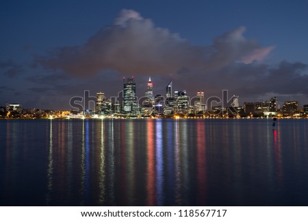 Perth, Western Australia Skyline taken at Dawn in 2012