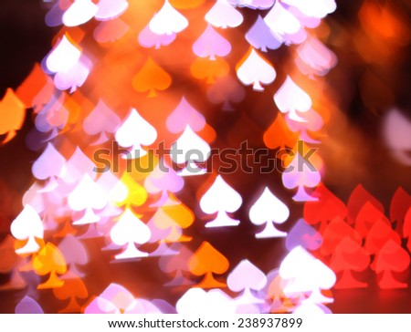 Abstract colorful bokeh background image caused by shooting out of focus of light at night