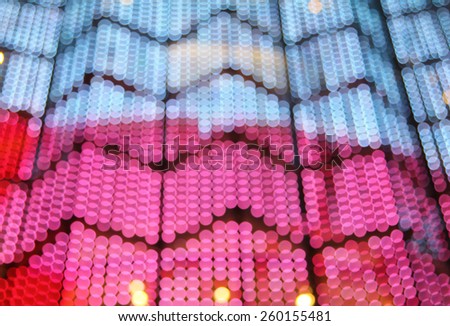 Abstract bokeh background image caused by shooting out of focus of light at night