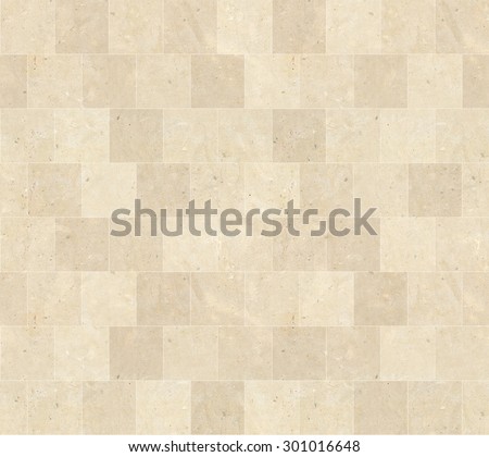 Seamless Beige Marble Stone Tiles Texture with White Joint Line