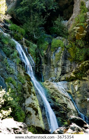 Salmon Creek waterfall on the Big Sur coast of California