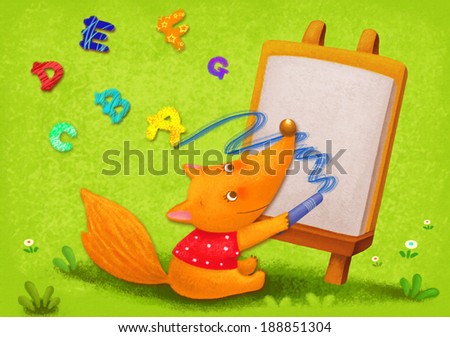 Illustration of cartoon animal