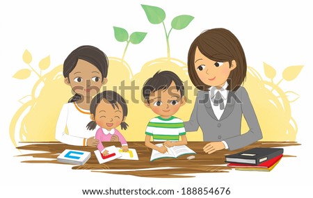 study room for multicultural families