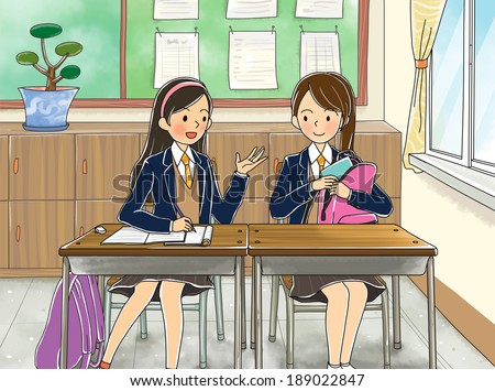 Illustration of education classroom