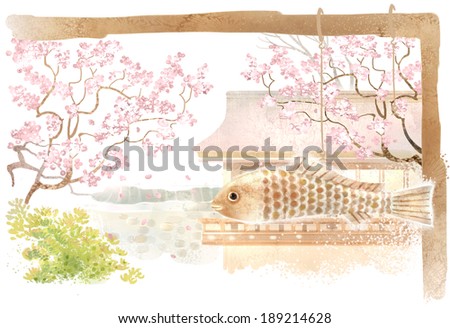 Illustration of fish painting