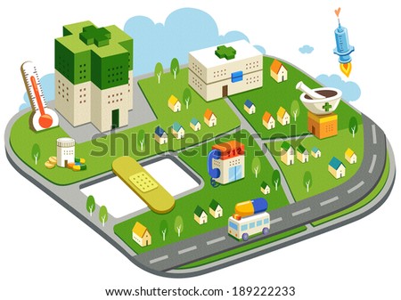 Illustration of urban planning