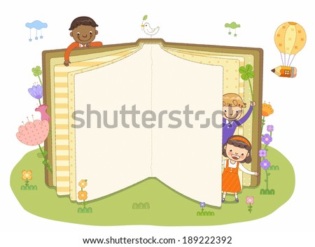 Illustration of education and reading