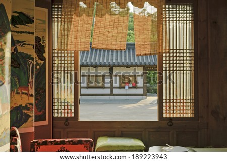 Interior of Korean home