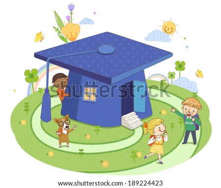 Illustration of educational class