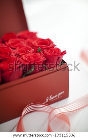 the image of flowers in box