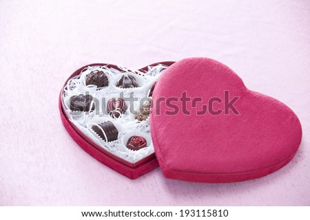 the image of gift box with chocolates