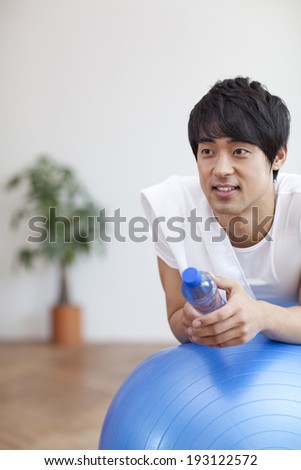 Korean man exercising