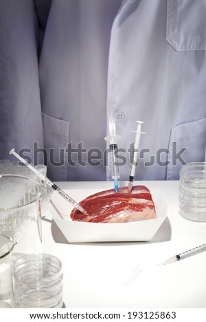 the image of science and interfering with food, meat