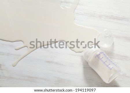 the image of parenting and spilled milk