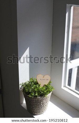 the image of heart object in plant