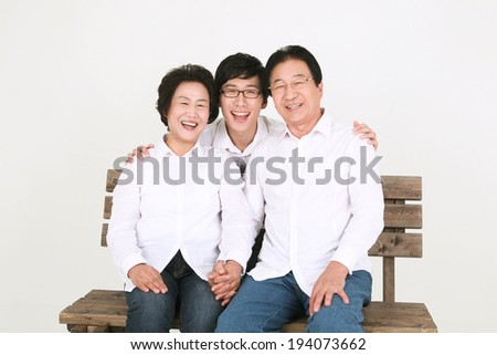 The image of family in Korea, Asia