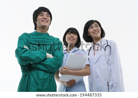 The image of doctor in Korea, Asia, The image of nurse in Korea, Asia