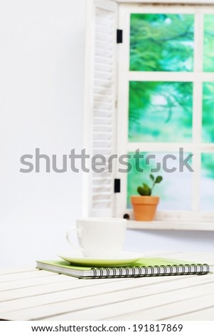 The image of morning window light