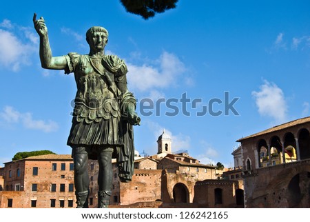 statue of the roman emperor Gaius Augustus
