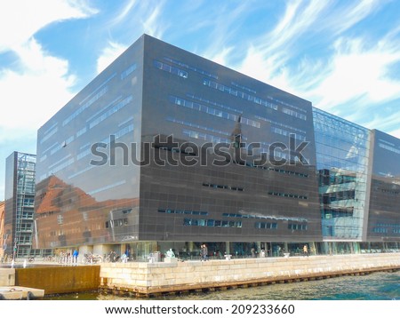 COPENHAGEN, DENMARK - MARCH 30, 2014: The Copenhagen Royal Library is the national library of Denmark and the largest library in the Nordic countries