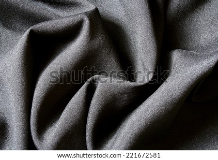 Piece of black silk