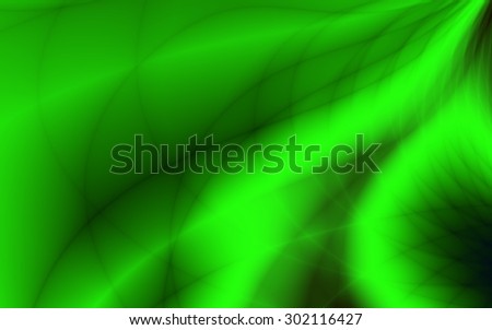 Green bright wave wallpaper nature design