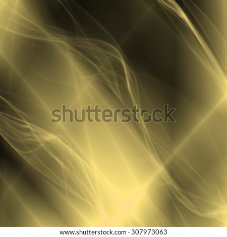 Yellow dark fantasy wave energy pattern design