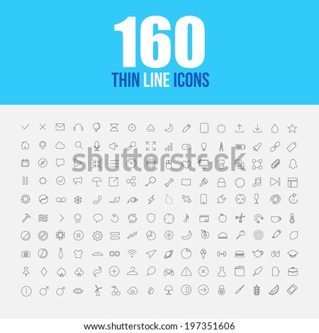 Set of 160 thin line icons Multiple quality icons Business icons Fruit icons IT icons Media icons Computer icons Mobile icons Electric icons Chemistry icons Science icons Game Icons Set of 160 thin line icons Multiple quality icons Business icons Fruit icons IT icons Media icons Computer icons Mobile icons Electric icons Chemistry icons Science icons Game Icons
