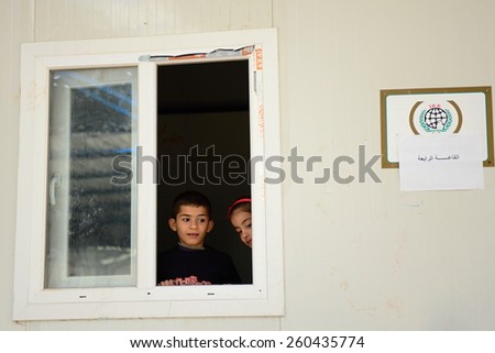 School for refugees in Yayladagi. There is small school for children refugees which are living outside refugee camp. The school is with no electricity and heating. \
24/2/2014 - Yayladagi - Turkey