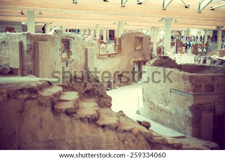 Ancient Greece archeology dig Akrotiri history old archaic city ancient civilization