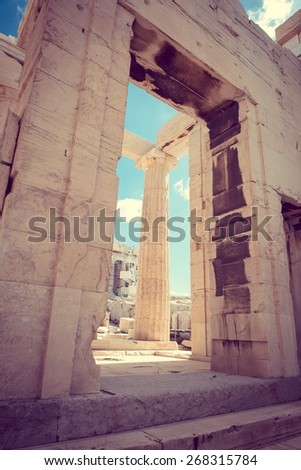 Greece monument ancient city civilization greek mythology landmark temple columns Parthenon
