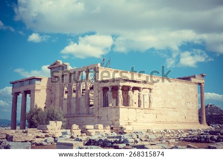 Greece The Erechtheum monument ancient city civilization greek mythology landmark temple columns tourism